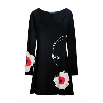 Image of Desigual Jersey dress, Women&#039;s, Size: 14, Black