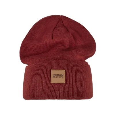 Image of Urban Classics Beanie, Men&#039;s, Size: One Size, Burgundy