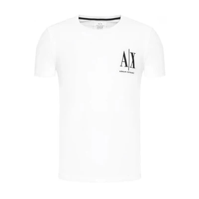 Image of Armani Exchange Print Tshirt, Men&#039;s, Size: XXL, White