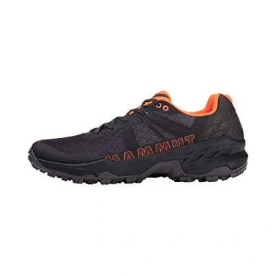 Image of Mammut Sertig II LOW GORE TEX MEN Hiking shoes, Men&#039;s, Size: 13, Black/vibrant orange Synthetics/textile