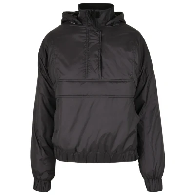 Image of Urban Classics Women&#039;s Ladies Panel Padded Pull Over Jacket, black, 5X Large, 5XL