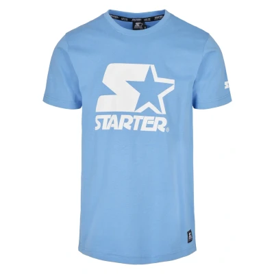Image of Starter LOGO Print Tshirt, Men&#039;s, Size: Small, Horizonblue