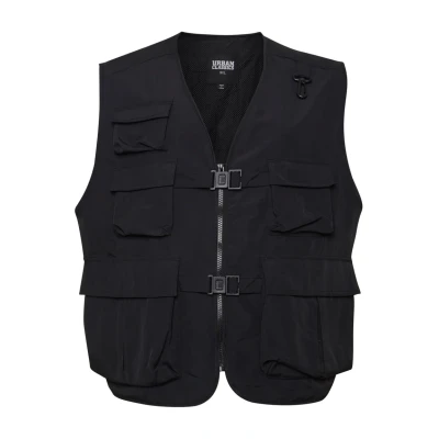 Image of Urban Classics Tactical VEST Waistcoat, Men&#039;s, Size: 4XL, Black