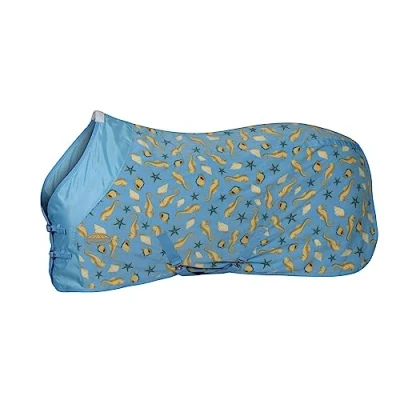 Image of Weatherbeeta Fleece Cooler Standard Neck Seahorse Print