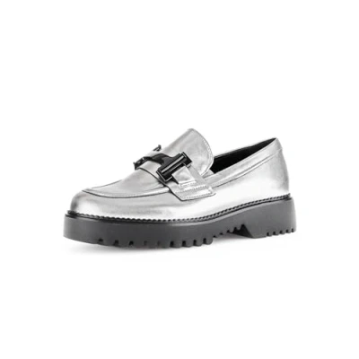 Image of Gabor Comfort Slipons, Women&#039;s, Size: 4, Antiksilber Leather
