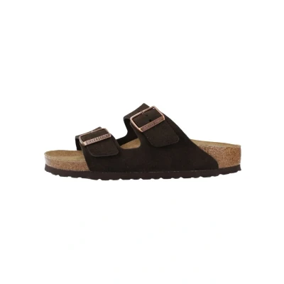 Image of Birkenstock Arizona VL Narrow Mules, Size: 7, Marron Suede