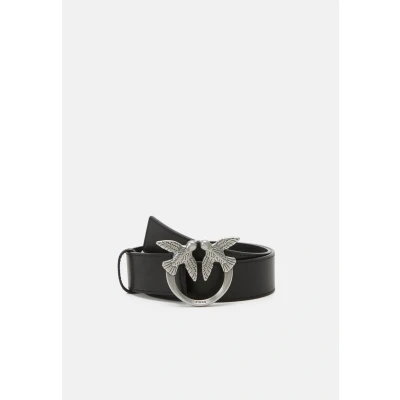 Image of Pinko LOVE Berry Belt, Women&#039;s, Size: Medium, Black