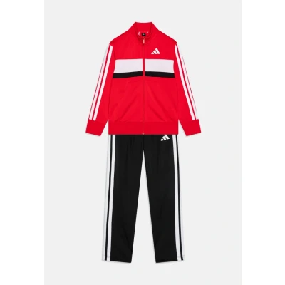 Image of adidas Performance Tiberioerio Junior Unisex Tracksuit for kids, Size: 7 8y, Pure ruby/white