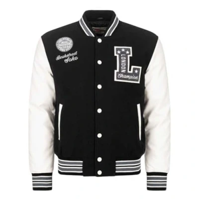 Image of Lonsdale Men&#039;s Waterstein Sweatshirt, Black/Ecru/Grey, M