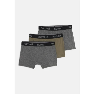 Image of Name it 3 PACK Pants for kids, Size: 1 1.5y, Tea leaf/dark grey melange