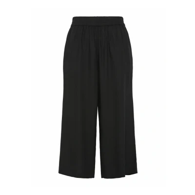 Image of Pieces Culottes Pcpia Trousers, Women&#039;s, Size: XS, Black