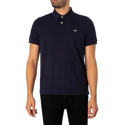 Image of GANT REG Shield Polo shirt, Men&#039;s, Size: Small, Evening blue