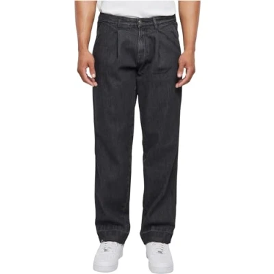 Image of Urban Classics Relaxed fit jeans, Men&#039;s, Size: 34, Black