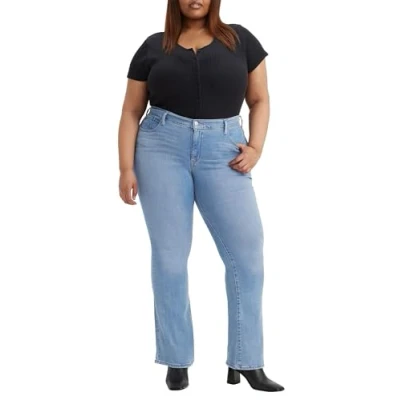 Image of Levi&#039;s Women&#039;s Plus Size 315 Shaping Bootcut Jeans, Lapis Topic, 14 Long