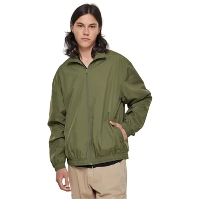 Image of Urban Classics Bomber Jacket, Men&#039;s, Size: 3XL, Olive