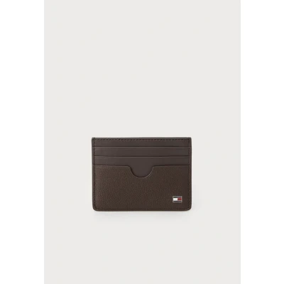 Image of Tommy Hilfiger FLAG CC Holder Wallet, Men&#039;s, Size: One Size, Coffee bean