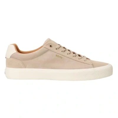 Image of BOSS Aiden Trainers, Men&#039;s, Size: 7, Light beige Suede