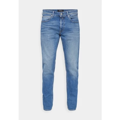 Image of Replay Willbi Pants Jeans Tapered Fit, Men&#039;s, Size: 38x34, Medium blue