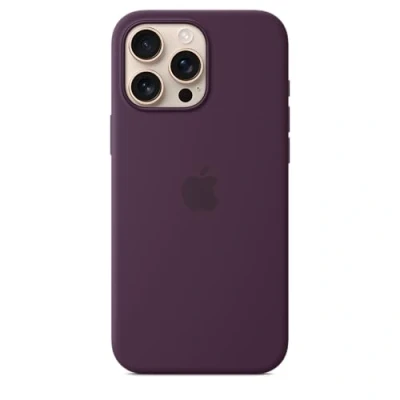 Image of Apple Silicone Back Cover Purple MagSafe iPhone 16 Pro Max