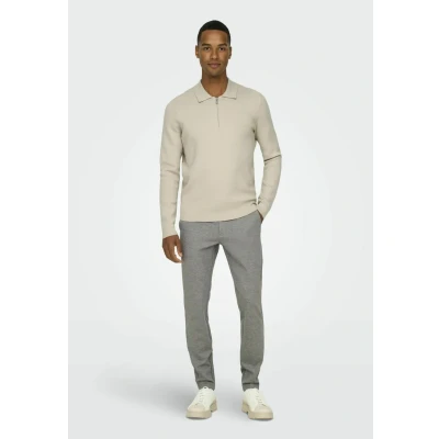 Image of Only &amp; Sons Men&#039;s Knitted Jumper, Silver Lining, S