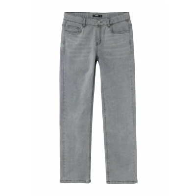 Image of LMTD Straight leg jeans for kids, Size: 14y, Grey denim