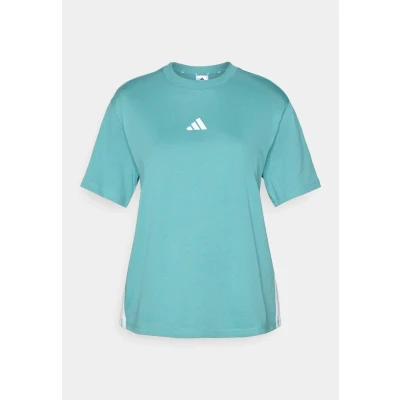 Image of adidas Sportswear Print Tshirt, Women&#039;s, Size: XS, Powder teal/white