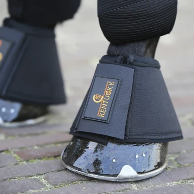 Image of Kentucky Horsewear Overreach Boots Black / X Large Horse Riding Equestrian