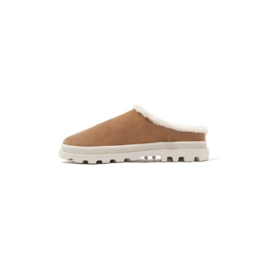 Image of Palladium Slippers, Size: 3.5, Brown Suede