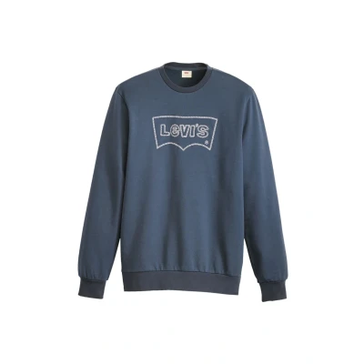 Image of Levi&#039;s Men&#039;s Standard Graphic Crew Sweatshirt, Rope Batwing Vw Sargasso Sea, S