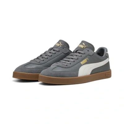 Image of Puma CLUB II ERA Unisex Trainers, Size: 5.5, Cool dark gray vapor gum leather and imitation