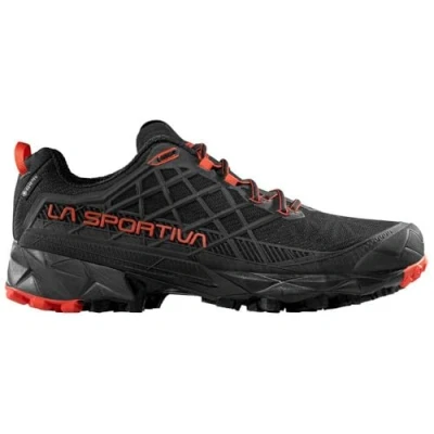Image of La Sportiva Akyra II Hiking shoes, Men&#039;s, Size: 10.5, Black/cherry tomato Textile/synthetics