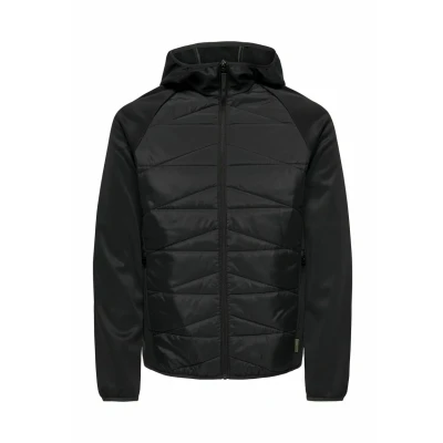 Image of Only &amp; Sons Light jacket, Men&#039;s, Size: Large, Black