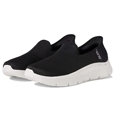Image of Skechers GO WALK FLEX SLIP IN Trainers black/white, Women&#039;s, Size: 3, Black/white Textile