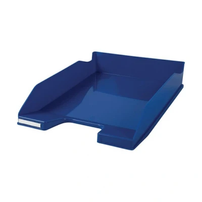 Image of Exacompta Ref. 113204D 1 COMBO MIDI Bee blue letter tray for A4+ format documents dimensions 34.6 x 25.5 6.5 cm navy color