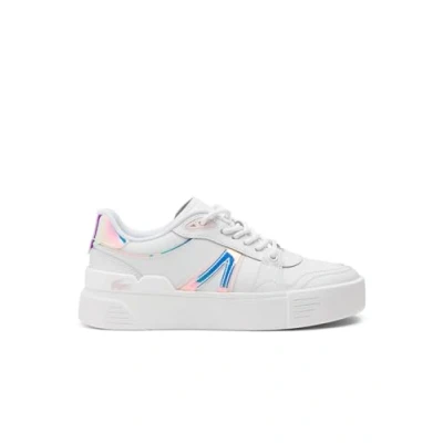 Image of Lacoste L002 EVO Trainers, Women&#039;s, Size: 5, White/light pink Leather/synthetics