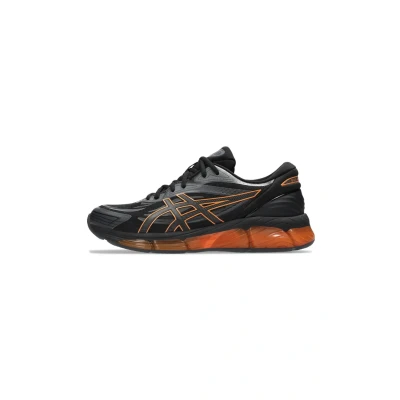 Image of Asics Sportstyle Gelquantum 360 VIII Trainers, Size: 6.5, Black shocking orange shoes