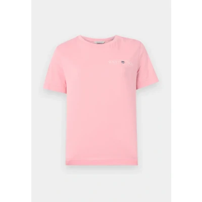 Image of GANT Shield Basic Tshirt, Women&#039;s, Size: Medium, Geranium pink