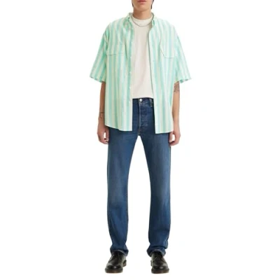 Image of Levi&#039;s 501 ORIGINAL Straight leg jeans, Size: 32x34, Medium indigo stonewash