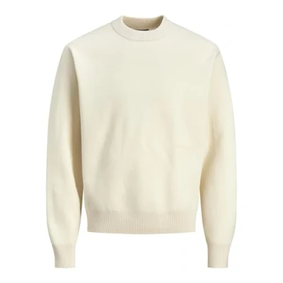 Image of Jack &amp; Jones MIT Rundhals Einfarbig Jumper, Men&#039;s, Size: XL, Sea salt