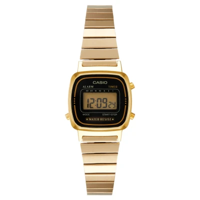 Image of Casio Digital watch goldcoloured/black, Women&#039;s, Size: One Size, Gold coloured/black