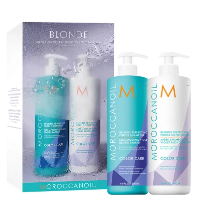 Image of Moroccanoil Blonde Shampoo and Conditioner 500ml Duo (Worth £99.75)