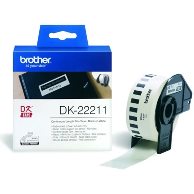 Image of QL 1100 Brother DK 22211 continuous white film tape (original Brother)