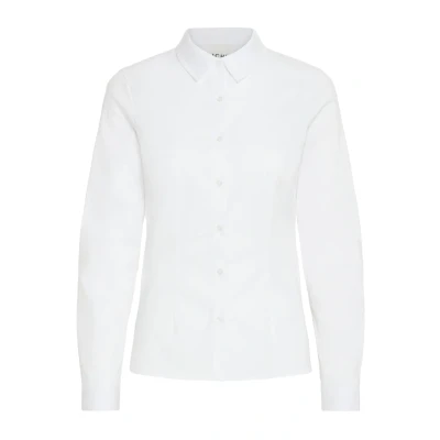 Image of ICHI Ihdima SH Buttondown blouse, Women&#039;s, Size: 12, White
