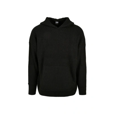 Image of Urban Classics Knitted Hoody Hoodie, Men&#039;s, Size: Small, Black