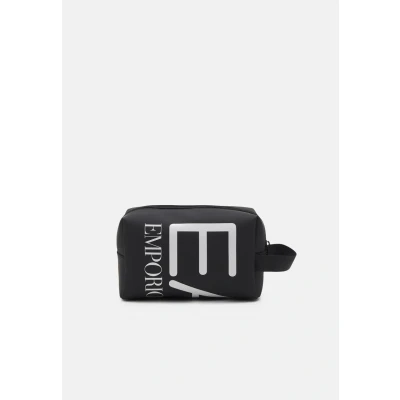 Image of EA7 Emporio Armani Train Beauty Unisex Wash bag, Size: One Size, Black/white