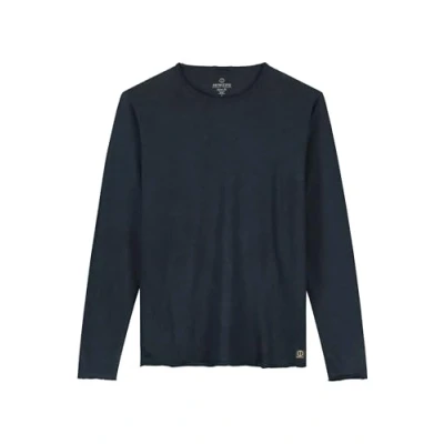 Image of Dstrezzed Heavy SLUB Long sleeved top, Men&#039;s, Size: XL, Dk. navy