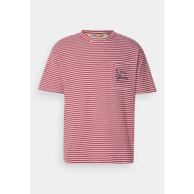 Image of Scotch &amp; Soda Relaxed FIT Pocket Print Tshirt, Men&#039;s, Size: Medium, Roadside red