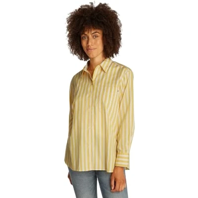 Image of Tommy Hilfiger EASY FIT Shirt Buttondown blouse, Women&#039;s, Size: 16, Citronella