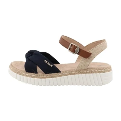 Image of TOM Tailor Platform sandals, Women&#039;s, Size: 8, Navy shoes