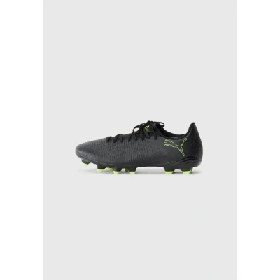 Image of Puma Unisex&#039;s Future 8 Play Fg/Ag Soccer Shoe, Black Fizzy Light Green Terrain, 6 UK